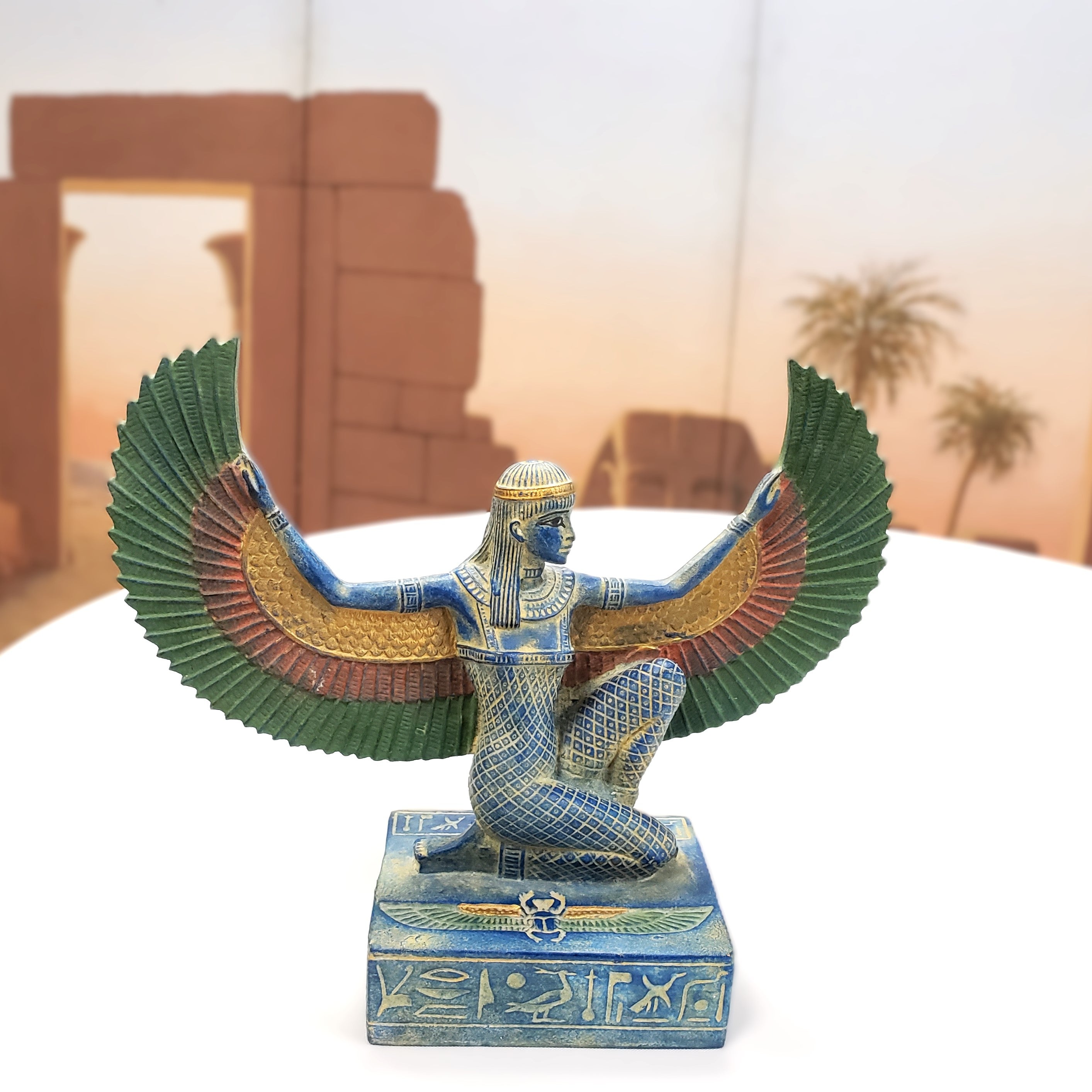 Egyptian Goddess Isis Statue - Ancient Egypt Figurine- Made in Egypt