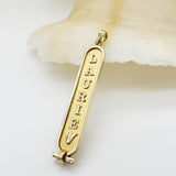 Personalized DOUBLE SIDED Cartouche (Gold or Silver)