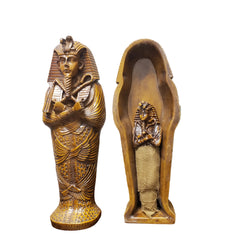 Decorative item with pharaoh design on a white background