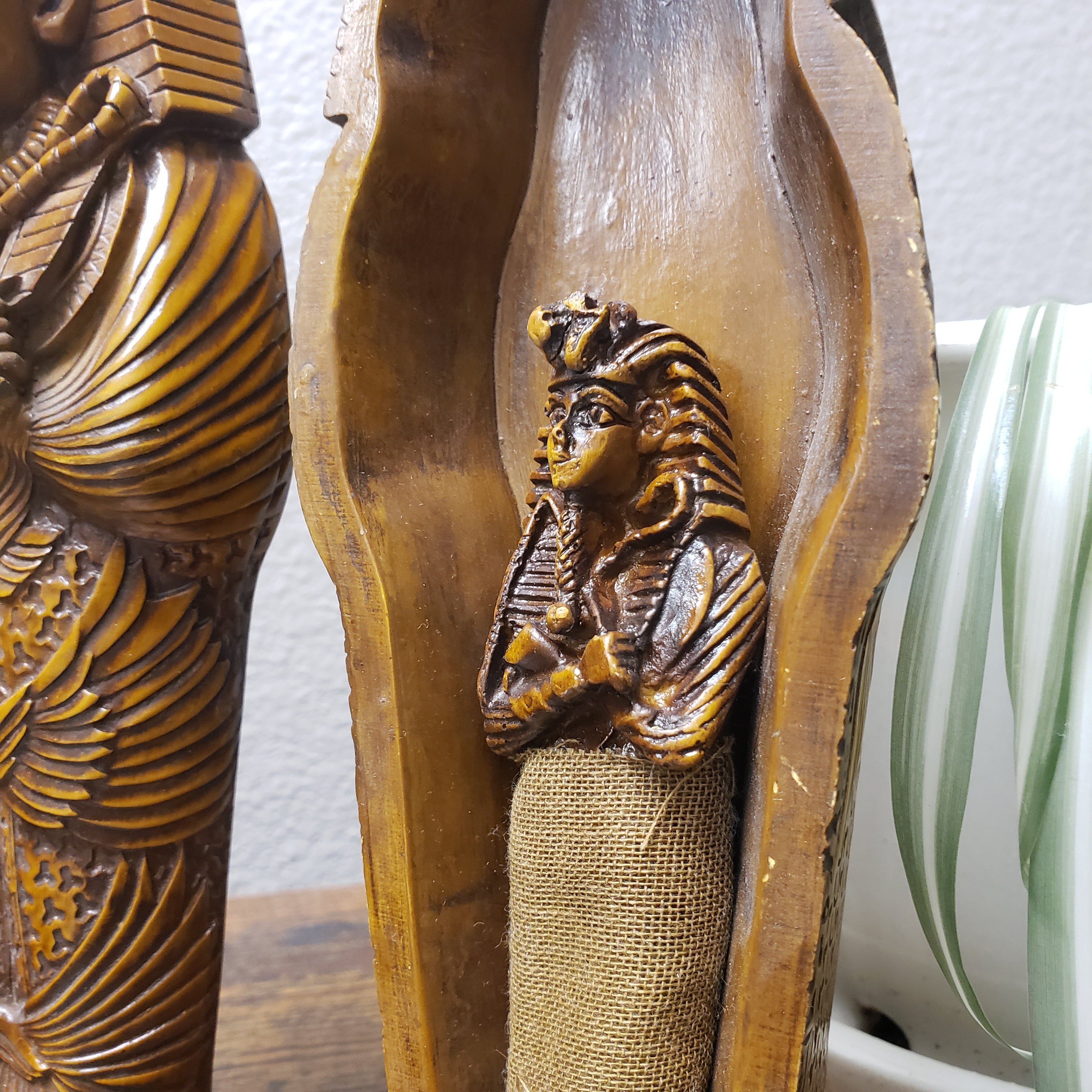 Egyptian mummy in a sarcophagus