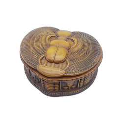 Egyptian Scarab Box with Removable Lid - Made in Egypt