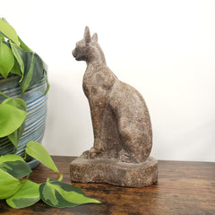 Bastet Egyptian Cat Goddess - Composite Stone - Made in Egypt
