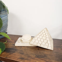 Egyptian Pyramid Statue with Scarab Inside - Made in Egypt