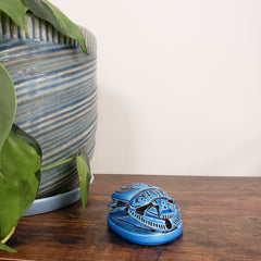 Egyptian Scarab Statue Blue - Made in Egypt