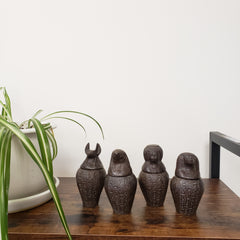 Egyptian Canopic Jar Set of 4 - Brown - Made in Egypt