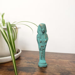 Egyptian Ushabti Statue with Anubis Detail - Made in Egypt