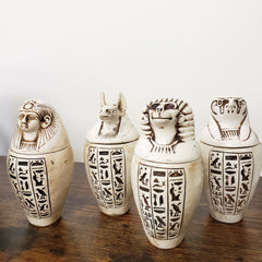 Egyptian Canopic Jar Set of 4 - Made in Egypt