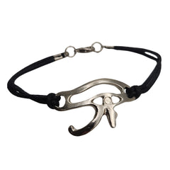 Egyptian Eye of Horus Bracelet with Faux Leather