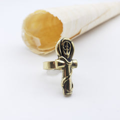 Egyptian Ankh Ring - Brass - Made in Egypt