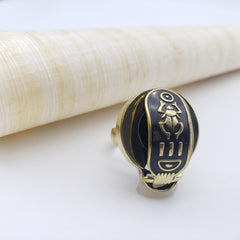 Egyptian King Tut Cartouche Ring - Adjustable Brass - Made in Egypt