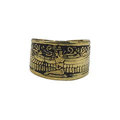 Verstellbarer Messingring mit der ägyptischen Göttin Isis – Hergestellt in Ägypten