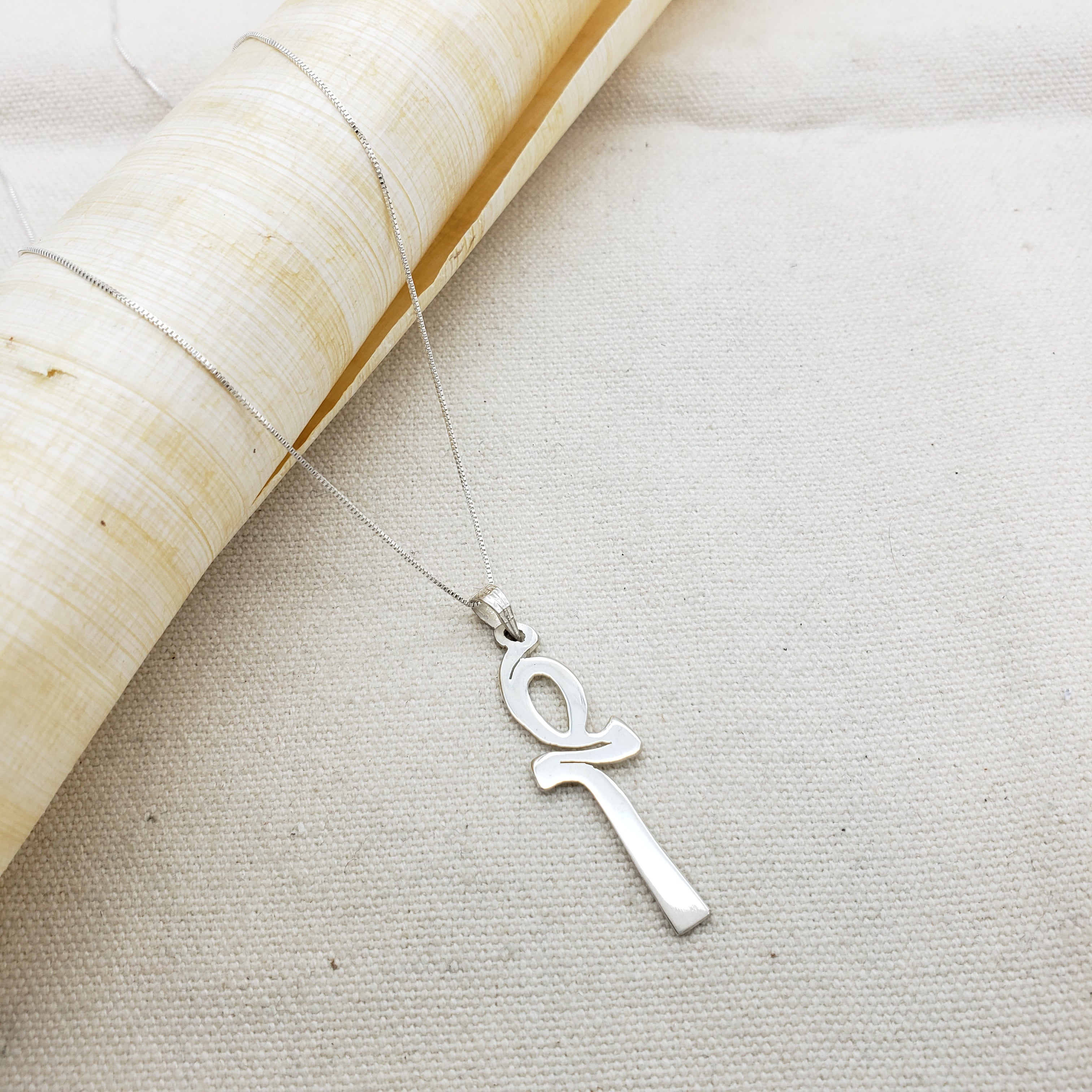 Egyptian Ankh Pendant Sterling Silver - Made in Egypt