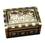 Egyptian Wooden Jewelry Box with "Mother of Pearl" Inlaid