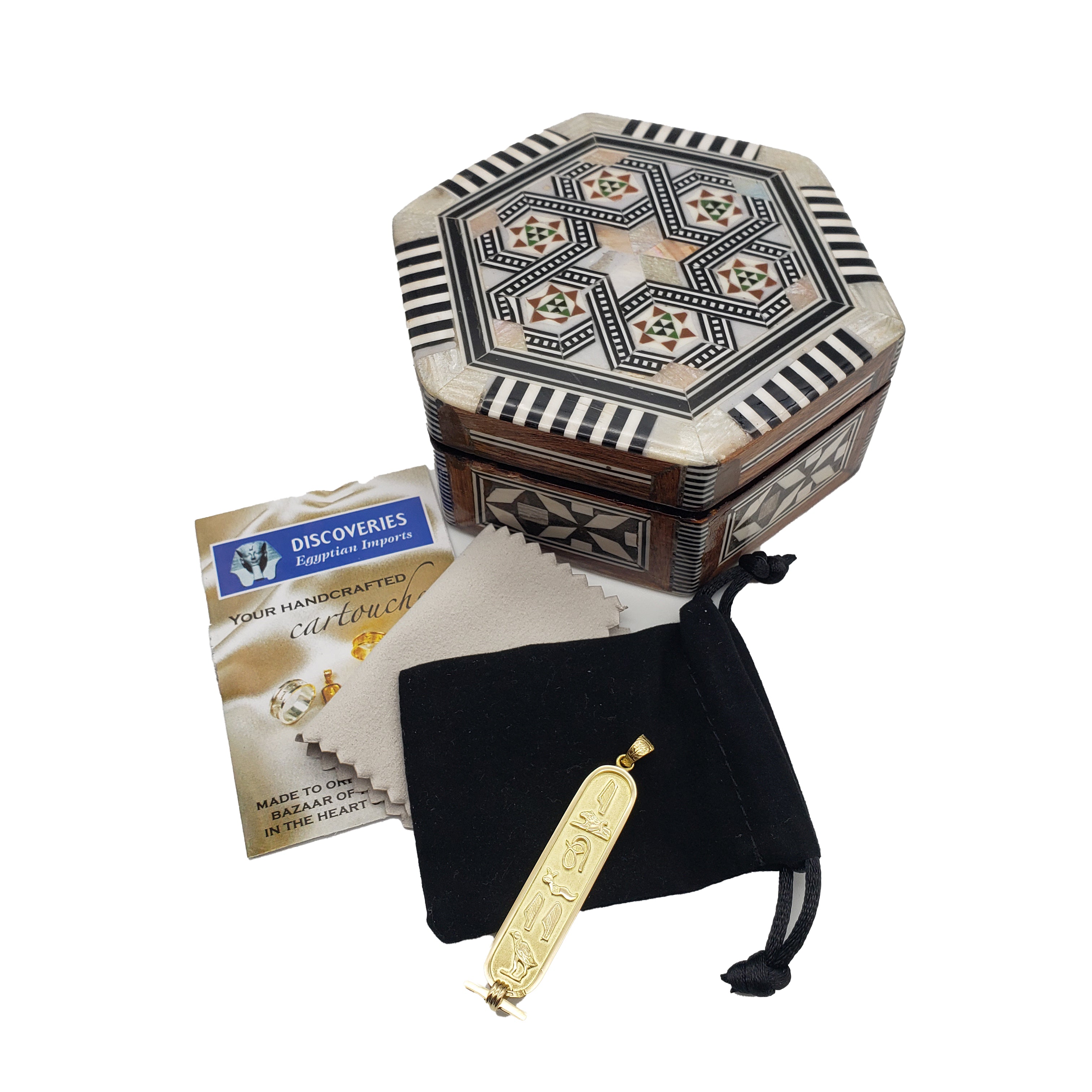 Hexagon Wooden Jewelry Box