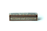 Egyptian Elongated Rectangle Wooden Jewelry Box with Mother of Pearl Inlay 