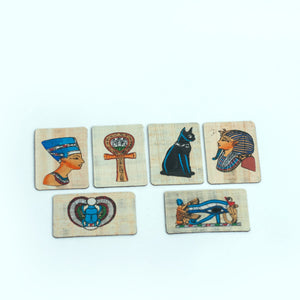 Papyrus Magnets Set of 6 Assorted  - 2 x 3"