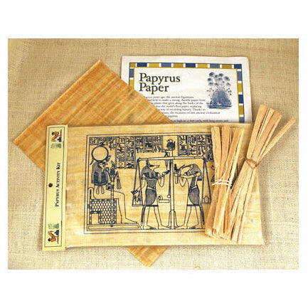 Papel Papiro Egipcio Real Con Plantilla Para Sobres - 6 Hojas A4+, Para Manualidades, Pintura Y Escritura