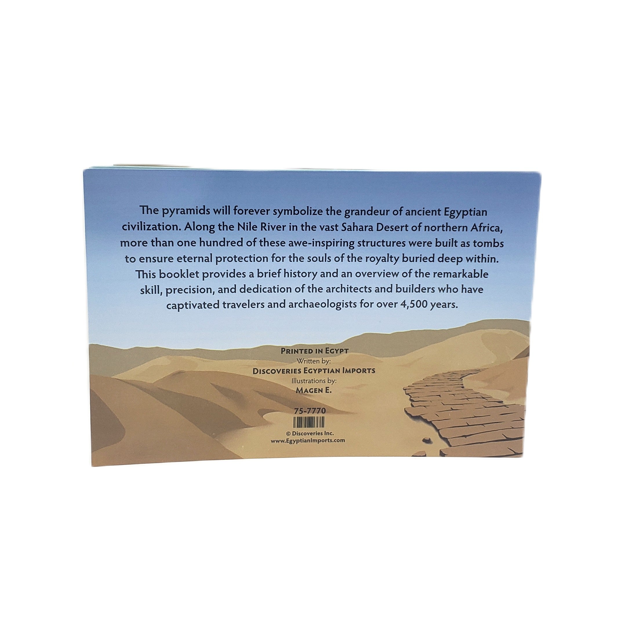 Ancient Egyptian Pyramids Booklet - 18 pages - Made in Egypt