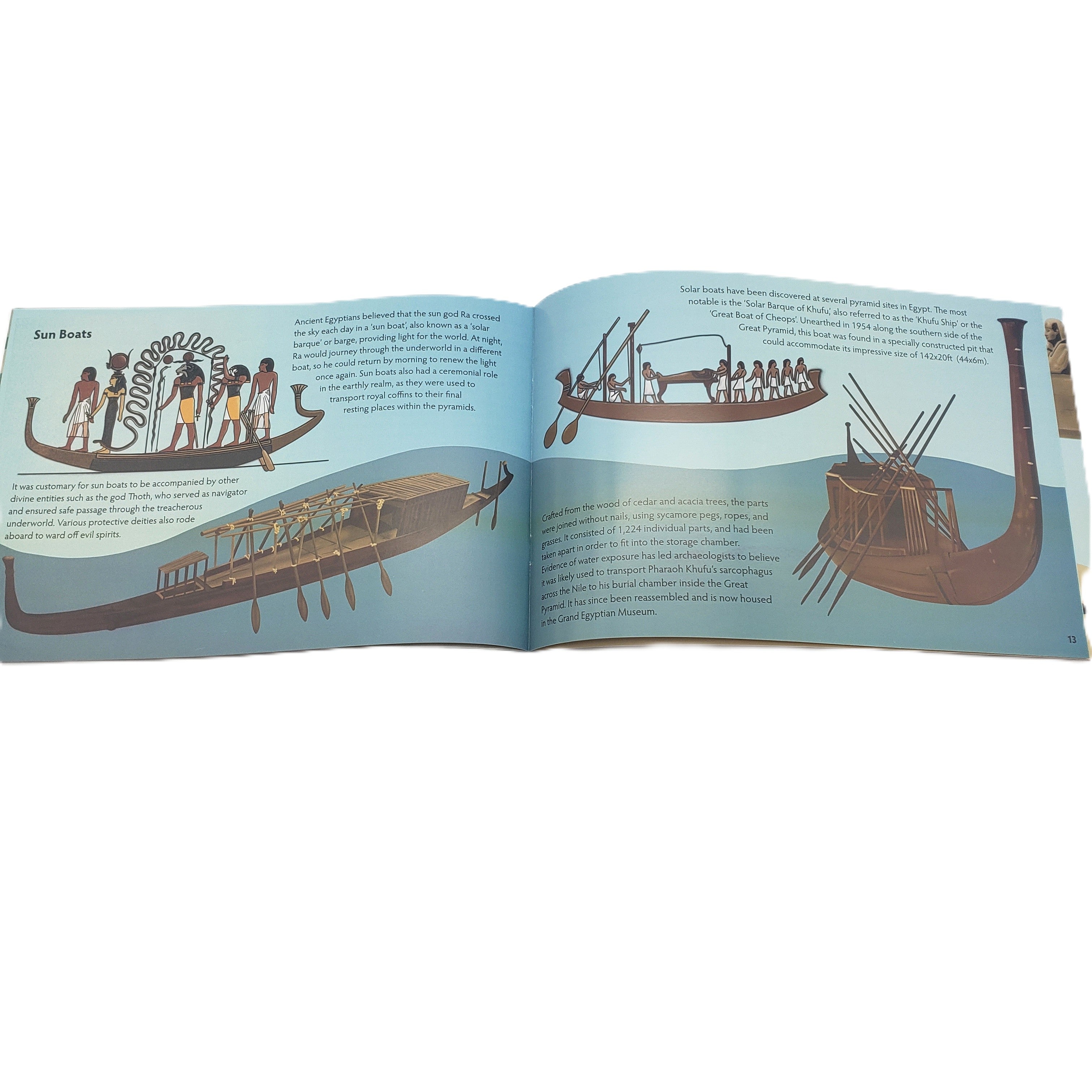 Ancient Egyptian Pyramids Booklet - 18 pages - Made in Egypt