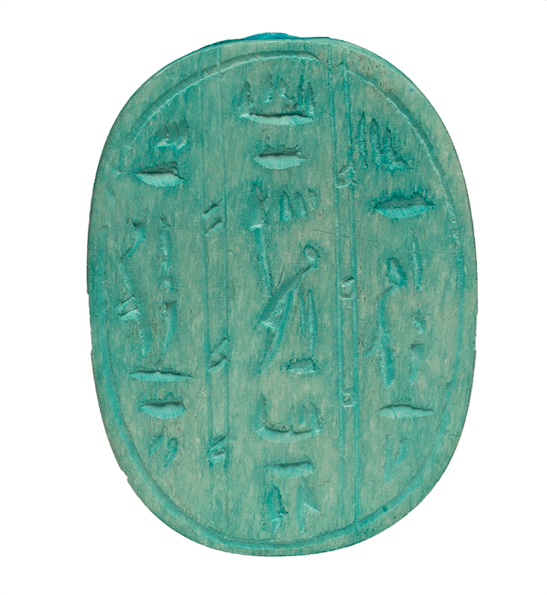HAND-CARVED SOAPSTONE SCARAB 3.5"