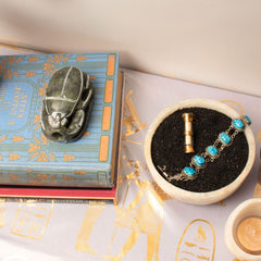 Soapstone Scarab Statue Natural Green - Made in Egypt