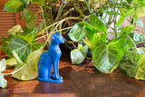 BASTET CAT BLUE WITH EARRING MED - 5.5"