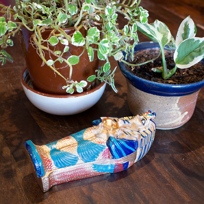 SARCOPHAGUS BOX FIGURINE - 8"