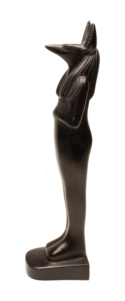 BLACK ANUBIS MUMMY STATUE