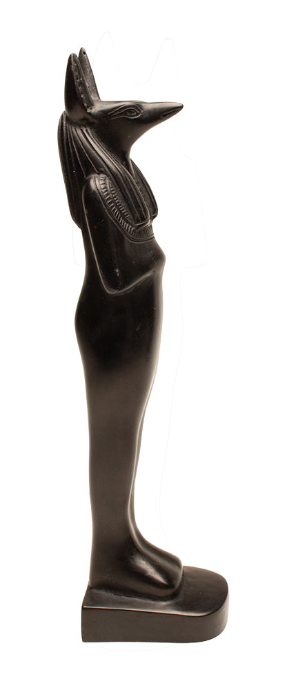 BLACK ANUBIS MUMMY STATUE