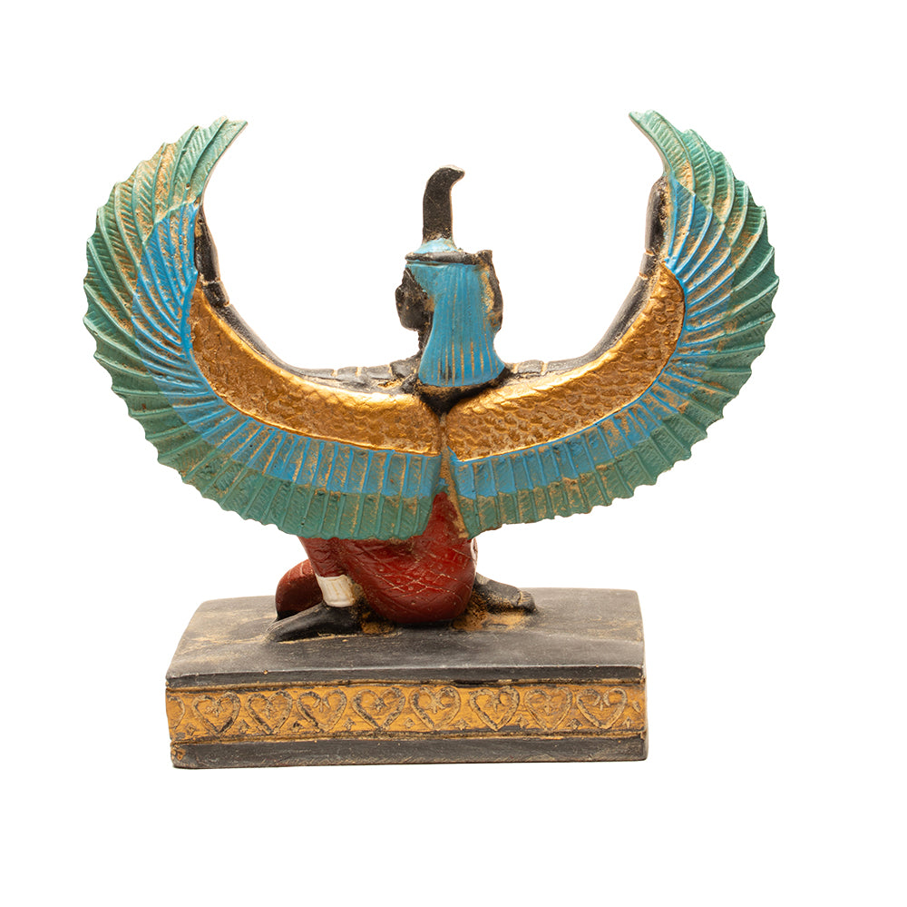 Decorative figurine of a winged creature on a white background