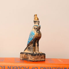 Egyptian God Horus Statue - Blue - Made in Egypt