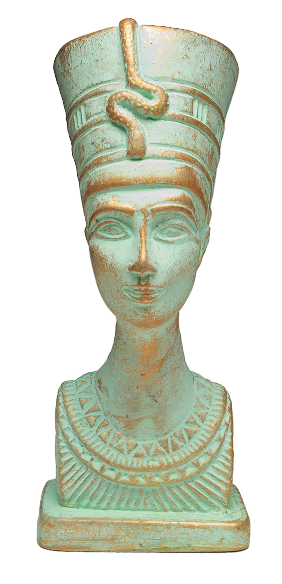 NEFERTITI BUST PATINA SM - 4.5"