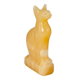 Bastet Cat Alabaster Statue - Made In Egypt