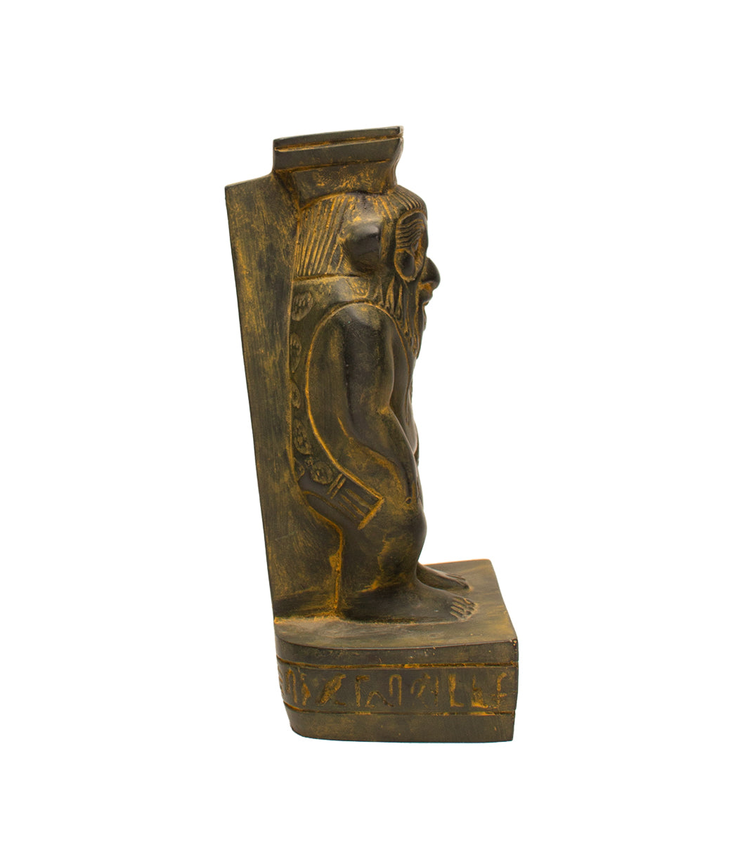 Bes Statue Large - Egyptian God - 7" 