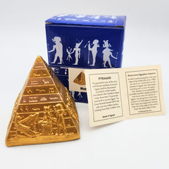 Ägyptische goldene Pyramidenstatue – 3 Zoll