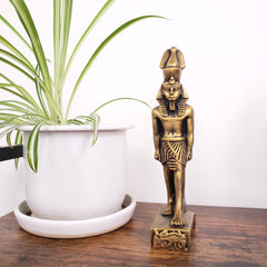 Egyptian Ramses with Crown Statue - Made in Egypt