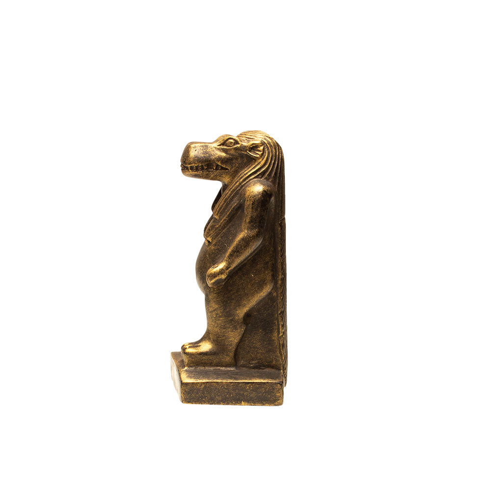 STANDING HIPPO - BRONZE FINISH - MADE IN EGYPT