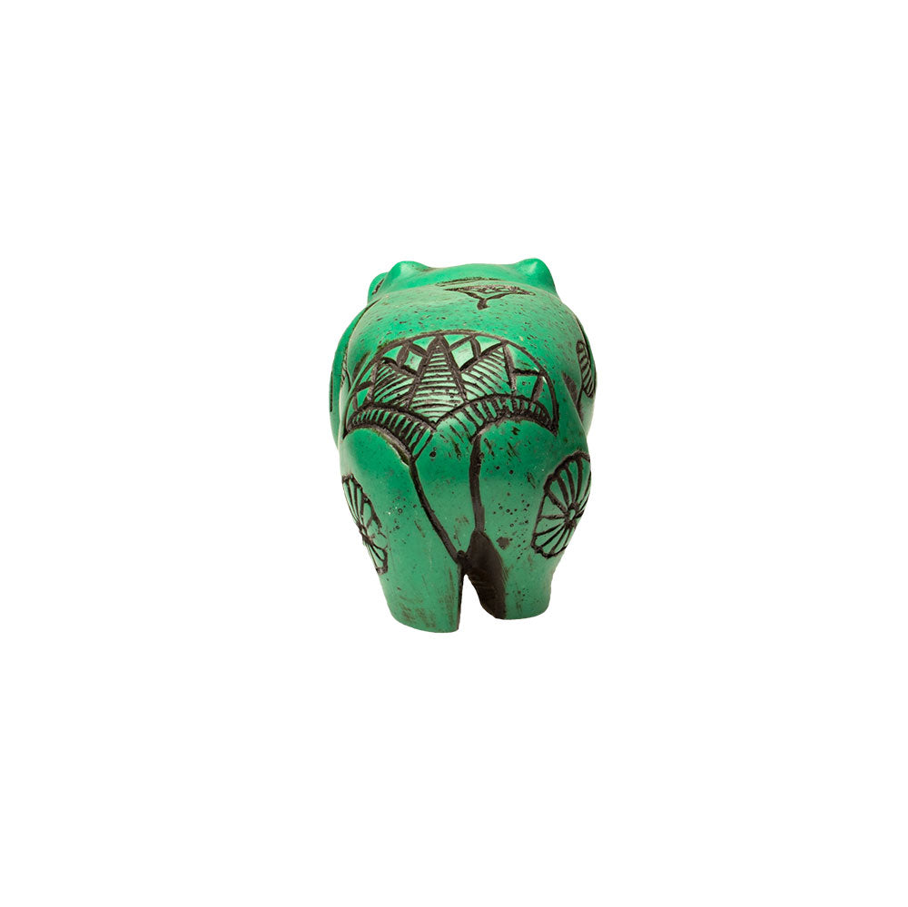 HIPPO STATUE - GREEN - EGYPTIAN GODDESS TAWERET