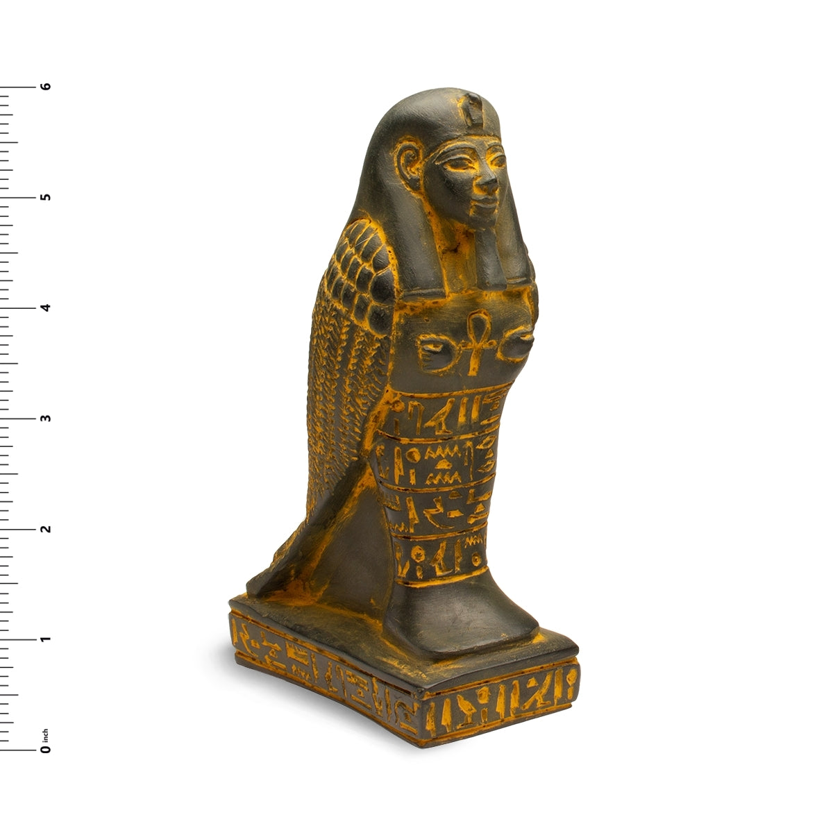 Egyptian Gold Ruler Egyptian Ba Statue - Antique Gold Finish - Made in Egypt – Discoveries ...