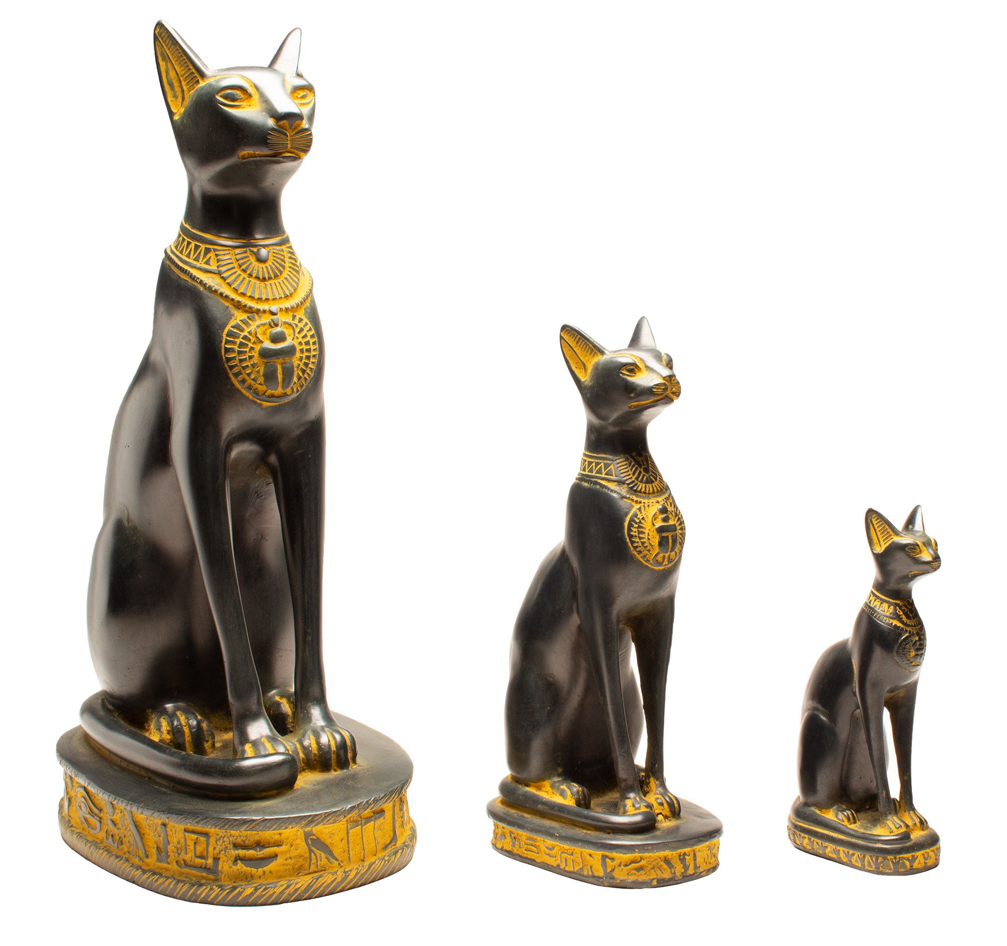 BASTET CAT STATUES -  ANTIQUE