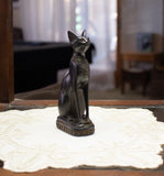 Egyptian Bastet Cat Statue Small - Black - Made in Egypt