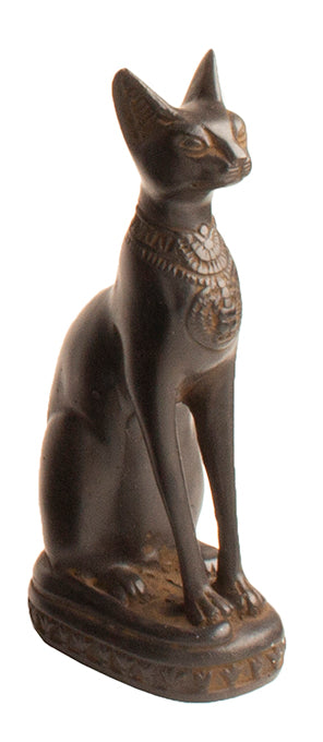 Egyptian Bastet Cat Statue Small - Black - Made in Egypt