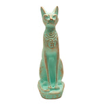 Egyptian Bastet Cat Statue Small - Patina - Made in Egypt