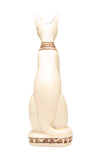 Egyptian Bastet Cat Statue Small - White - Made in Egypt