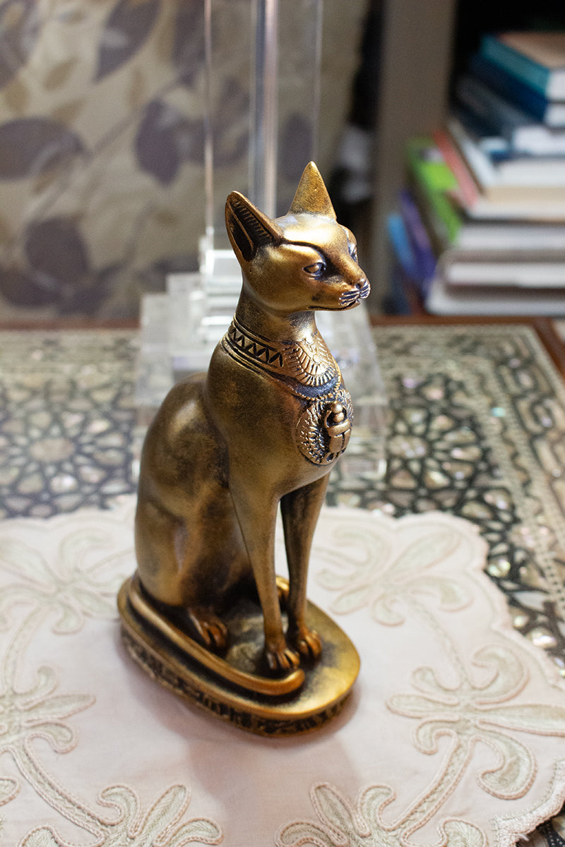Bastet Cat Statues - Egyptian Goddess Collectibles - Multiple Colors and Sizes