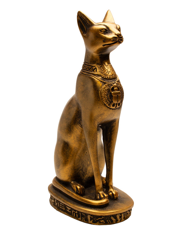 Egyptian Bastet Cat Statue Medium - Bronze - Made in Egypt