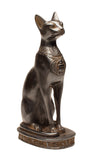 Egyptian Bastet Cat Statue Medium - Black - Made in Egypt