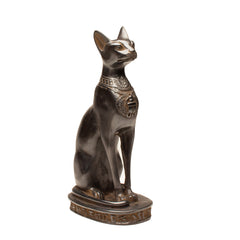 Egyptian Bastet Cat Statue Medium - Black - Made in Egypt