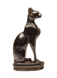 Egyptian Bastet Cat Statue Medium - Black - Made in Egypt