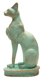 Egyptian Bastet Cat Statue Medium - Patina - Made in Egypt